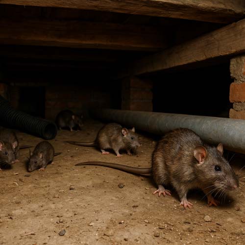 rat vide sanitaire