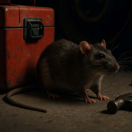rats dans le garage