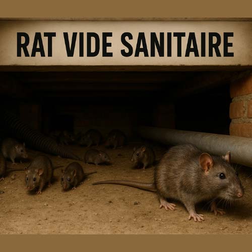 rat vide sanitaire